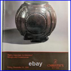 Christie's NY Catalog 1984 Important Architectural Designs Frank Lloyd Wright