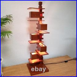 Christmas Frank Lloyd Wright-Inspired Taliesin 3 Table Lamp in Rich Cherry Gift