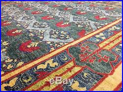 Classic Contemporary Frank Lloyd Wright Design Rug Floral Carpet 9 x 11.6