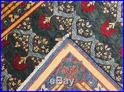 Classic Contemporary Frank Lloyd Wright Design Rug Floral Carpet 9 x 11.6