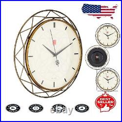 Contemporary 14-Inch Frank Lloyd Wright Design Clock with Raised Hour Markers