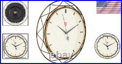 Contemporary 14-Inch Frank Lloyd Wright Design Clock with Raised Hour Markers