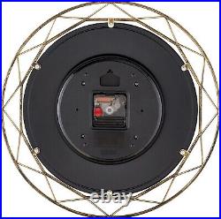 Contemporary 14-Inch Frank Lloyd Wright Design Clock with Raised Hour Markers