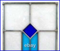 Craftsman Style Frank Lloyd Wright-Inspired Stained Glass Panel 29 in by 10 in