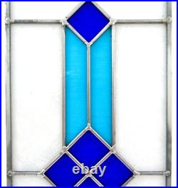 Craftsman Style Frank Lloyd Wright-Inspired Stained Glass Panel 29 in by 10 in
