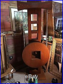 Dale Rogers Pendulum Sculpture with Arts and Crafts Frank Lloyd Wright Vibe
