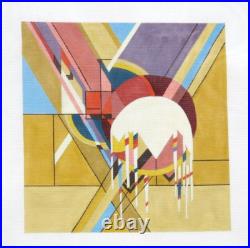 Danji /Frank Lloyd Wright Frozen Spheres Handpainted Needlepoint Canvas 02