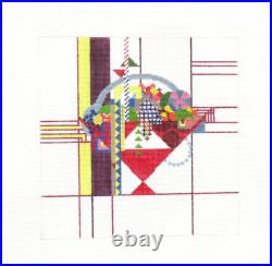 Danji /Frank Lloyd Wright May Basket Handpainted Needlepoint Canvas 04