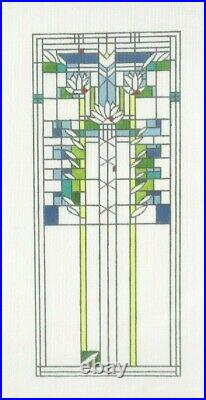 Danji/ Frank Lloyd Wright Waterlilies Handpainted Needlepoint Canvas 05 FLW