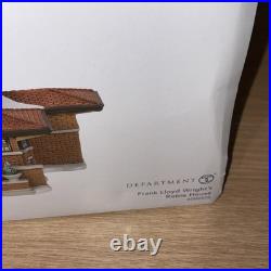 Department 56 #6000570 Frank Lloyd Wright Robie House Art Architecture in box