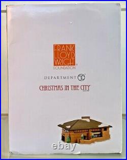 Dept 56 Frank Lloyd Wright Heurtley House Christmas in the City NIB 4054987