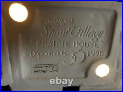 Dept 56 Snow Village Prairie House Frank Lloyd Wright American Architecture 90