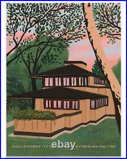 EE Boynton House Frank Lloyd Wright by Haley Tippmann Ltd x/100 Print MINT Art