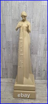 Ebros Frank Lloyd Wright Art Lady Flower In The Crannied Wall Statue 18H