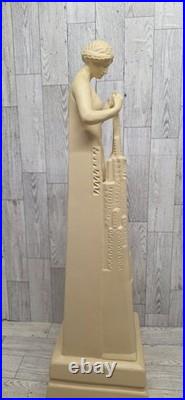 Ebros Frank Lloyd Wright Art Lady Flower In The Crannied Wall Statue 18H