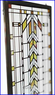 Ebros Frank Lloyd Wright Barton House Buffet Door Window Design Stained Glass