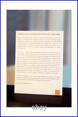 Ebros Frank Lloyd Wright Imperial Hotel Japan Peacock Rug Stained Glass Art P