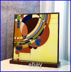 Ebros Frank Lloyd Wright March Balloons Celebration Stained Glass Art Panel Wall