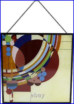 Ebros Frank Lloyd Wright March Balloons Celebration Stained Glass Art Panel Wall