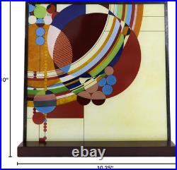 Ebros Frank Lloyd Wright March Balloons Celebration Stained Glass Art Panel Wall