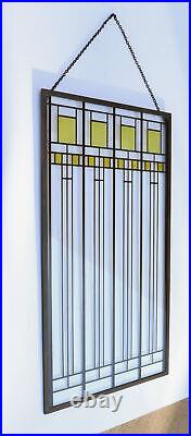 Ebros Frank Lloyd Wright Oak Park House Playroom Stained Glass Art 14 By 7.75