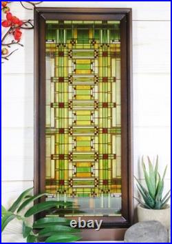 Ebros Frank Lloyd Wright Oak Park Studio SkyStained Glass Desktop Or Wall Plaque