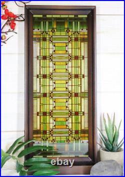 Ebros Frank Lloyd Wright Oak Park Studio SkyStained Glass Desktop Or Wall Plaque