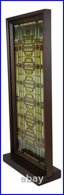 Ebros Frank Lloyd Wright Oak Park Studio SkyStained Glass Desktop Or Wall Plaque