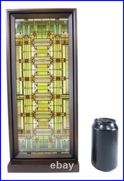 Ebros Frank Lloyd Wright Oak Park Studio SkyStained Glass Desktop Or Wall Plaque