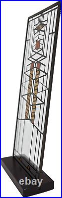 Ebros Frank Lloyd Wright Robie House Window 51 Design Stained Glass Art Suncatch