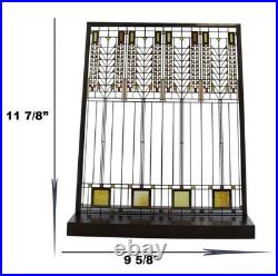 Ebros Frank Lloyd Wright Tree of Life Stained Glass 11.5 x 9.5 Desktop Plaque