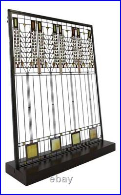 Ebros Frank Lloyd Wright Tree of Life Stained Glass 11.5 x 9.5 Desktop Plaque
