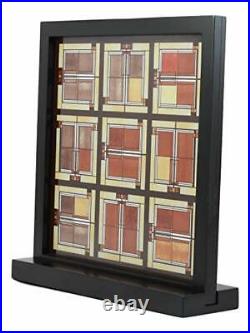 Ebros Frank Lloyd Wright Unity Temple Skylight Oak Park Stained Glass Art wit