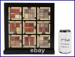 Ebros Frank Lloyd Wright Unity Temple Skylight Stained Glass Art Desktop Plaque