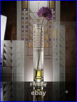 Egizia Frank Lloyd Wright Tree of Life 12 Glass Cylinder Vase Enamel Gold Leaf