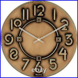 Exhibition Wall Clock by Frank Lloyd Wright Antique Bronze Metallic Finish