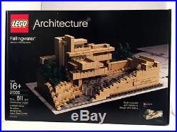 FALLINGWATER Frank Lloyd Wright New LEGO Architecture Set 21005 RARE Retired NIB