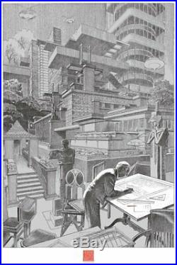 FRANÇOIS SCHUITEN FLW Frank Lloyd Wright Foundation Mondo Spoke Art Poster Print