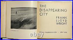 FRANK LLOYD WRIGHT, 1932 First Edition, THE DISAPPEARING CITY, Payson Publisher