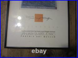 FRANK LLOYD WRIGHT 1990 EXHIBITION POSTER 11x 36 PHOENIX ART MUSEUM