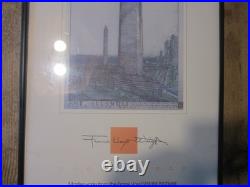 FRANK LLOYD WRIGHT 1990 EXHIBITION POSTER 11x 36 PHOENIX ART MUSEUM