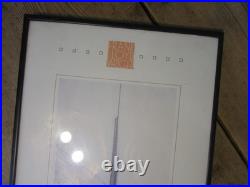 FRANK LLOYD WRIGHT 1990 EXHIBITION POSTER 11x 36 PHOENIX ART MUSEUM