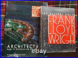 FRANK LLOYD WRIGHT -2 books- First Edition Architecture & The Natural House