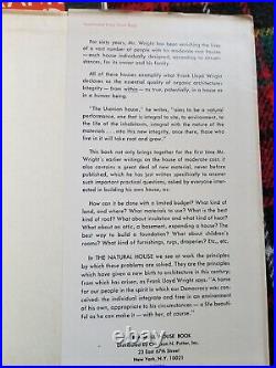 FRANK LLOYD WRIGHT -2 books- First Edition Architecture & The Natural House