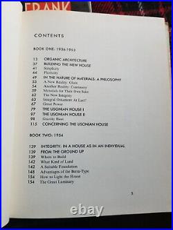 FRANK LLOYD WRIGHT -2 books- First Edition Architecture & The Natural House