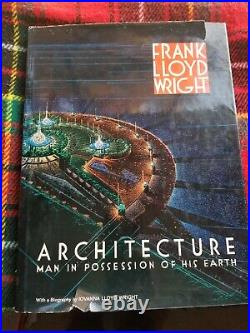 FRANK LLOYD WRIGHT -2 books- First Edition Architecture & The Natural House