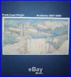 FRANK LLOYD WRIGHT, ARCHITETTO (1867-1959). Aavv, Electa, Milano 1994 sl3
