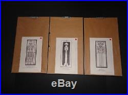 FRANK LLOYD WRIGHT ART SHADOW BOX METAL WALL ART CUT OUT Set of 3