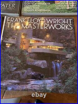 FRANK LLOYD WRIGHT BOOK LOT (5) 1st EDITION ON FALLINGWATER 1986 (4-HARD BACK)