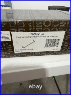 FRANK LLOYD WRIGHT BRIZO 24 Towel Bar Luxe Gold Brilliance 692422-GL